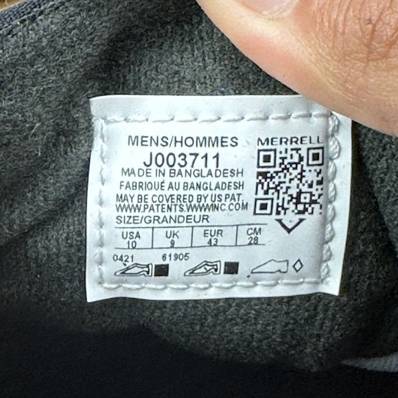 Merrell Men's Hut Moc Slip On Shoe Night‎ Sky Stars Quilted Upper J003711 Blue - Picture 7 of 7